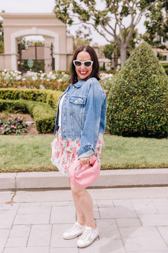 Embrace Spring Vibes with the Perfect Floral Skirt and Denim Jacket